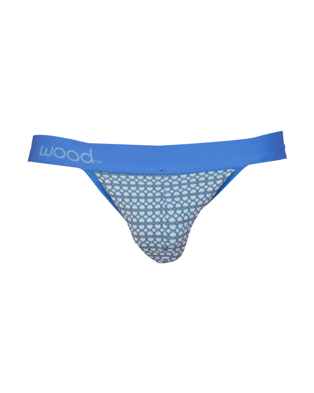 Wood- Jock Strap- Steel Blue Rings