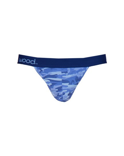 Wood- Jock Strap- Blue Camo
