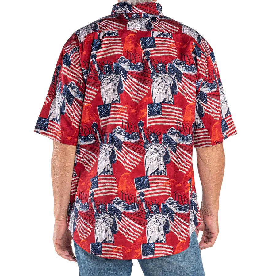 Cotton Traders- Red Eagle Liberty S/S Shirt