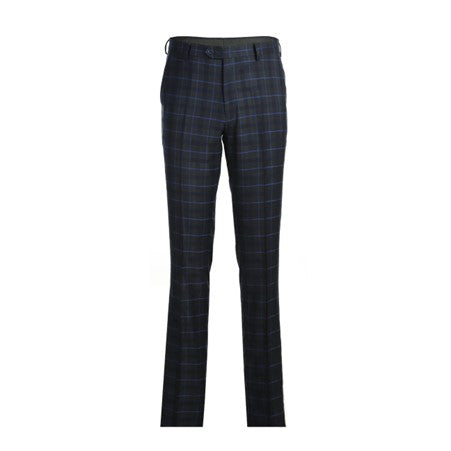 Renior- 2 Piece Suit- Navy Check- 293-27