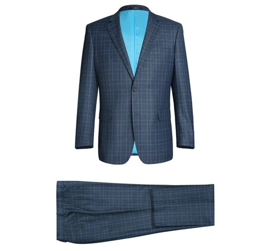 Renoir- 2 Piece Suit- Blue Check- 293-6