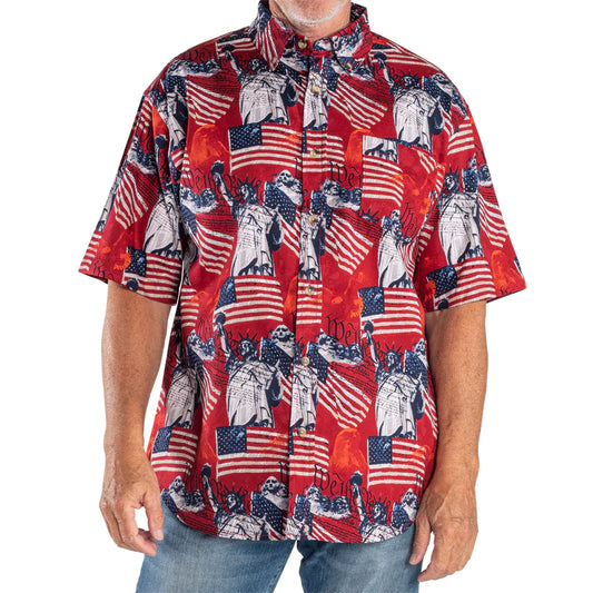 Cotton Traders- Red Eagle Liberty S/S Shirt