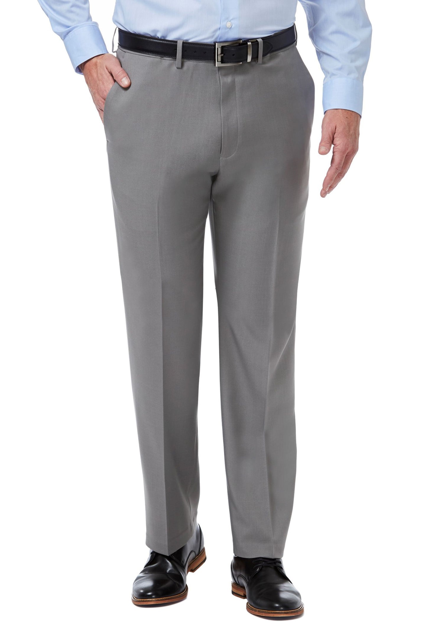 Haggar- Dress Pants- Straight Fit- Grey