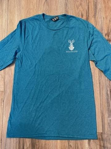 Jackalope Stash- Long Sleeve- Teal