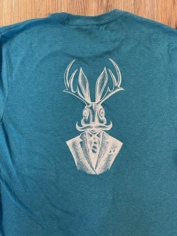 Jackalope Stash- Long Sleeve- Teal