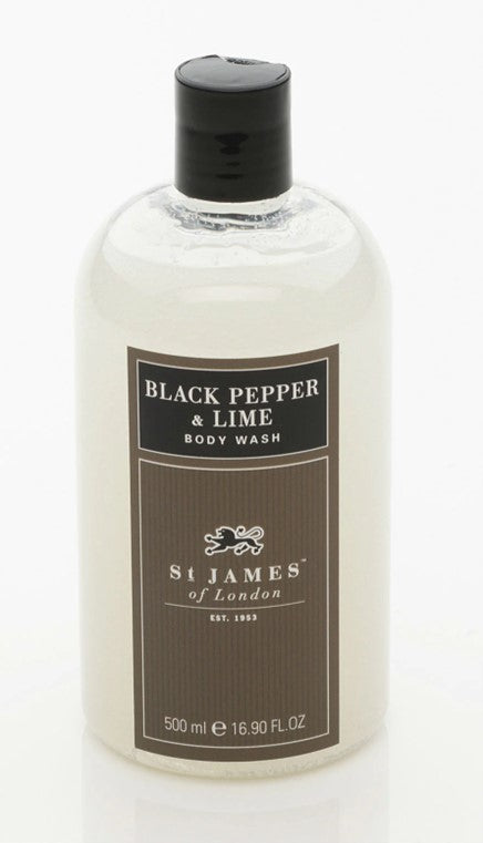 St James of London- Body Wash- Black Pepper & Lime Body