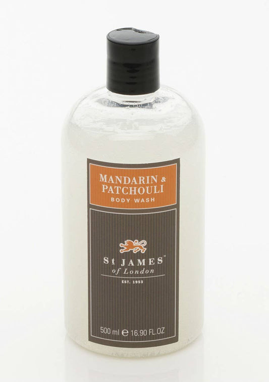 St James of London- M&P Body Wash 0.5 Liter- Mandarin & Patchouli