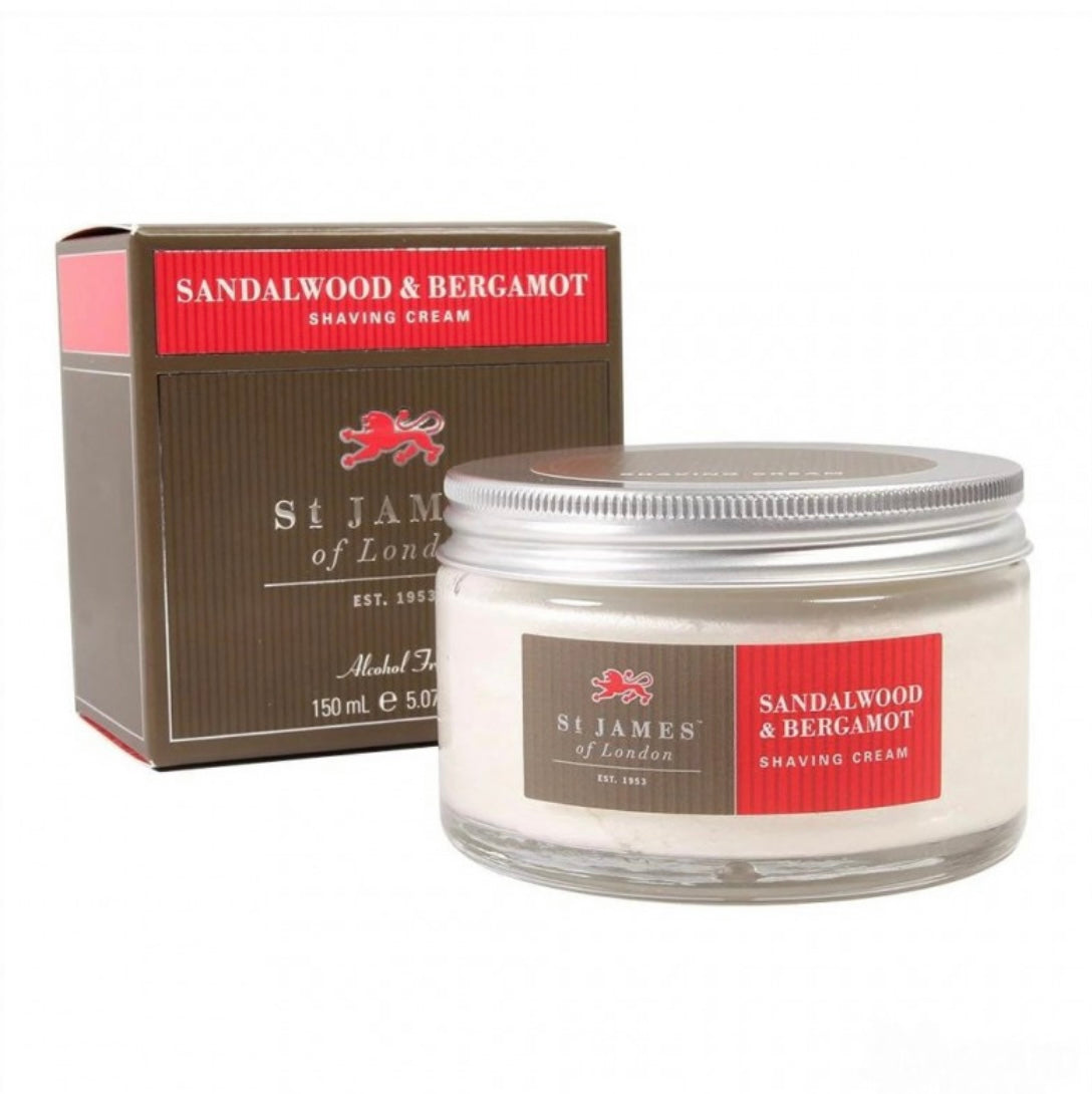 St James of London- Shaving Cream- Sandalwood & Bergamot