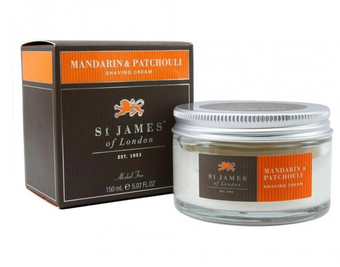 St James of London- Shaving Cream- Mandarin & Patchouli