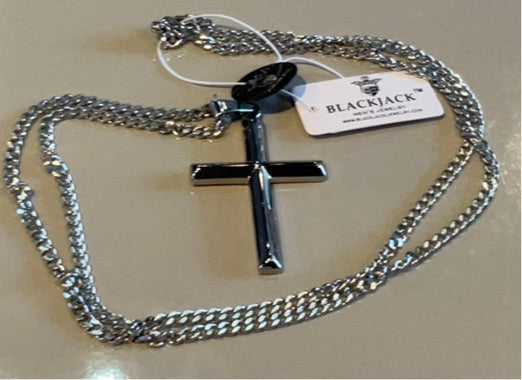 BlackJack Cross Necklace