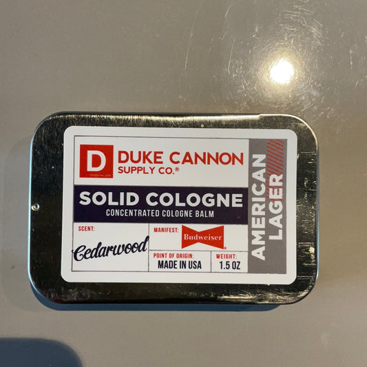 Duke Cannon- Solid Cologne- Budweiser