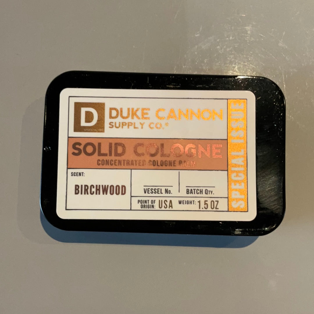 Duke Cannon- Solid Cologne-Birchwood